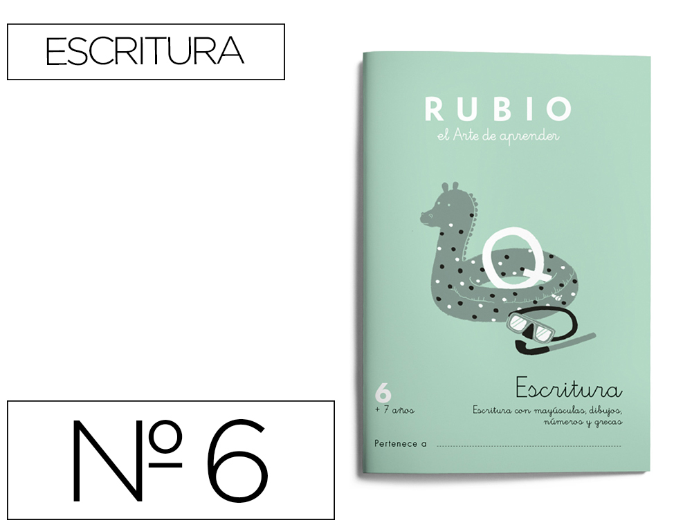 CUADERNO RUBIO CALIGRAFIA N 6