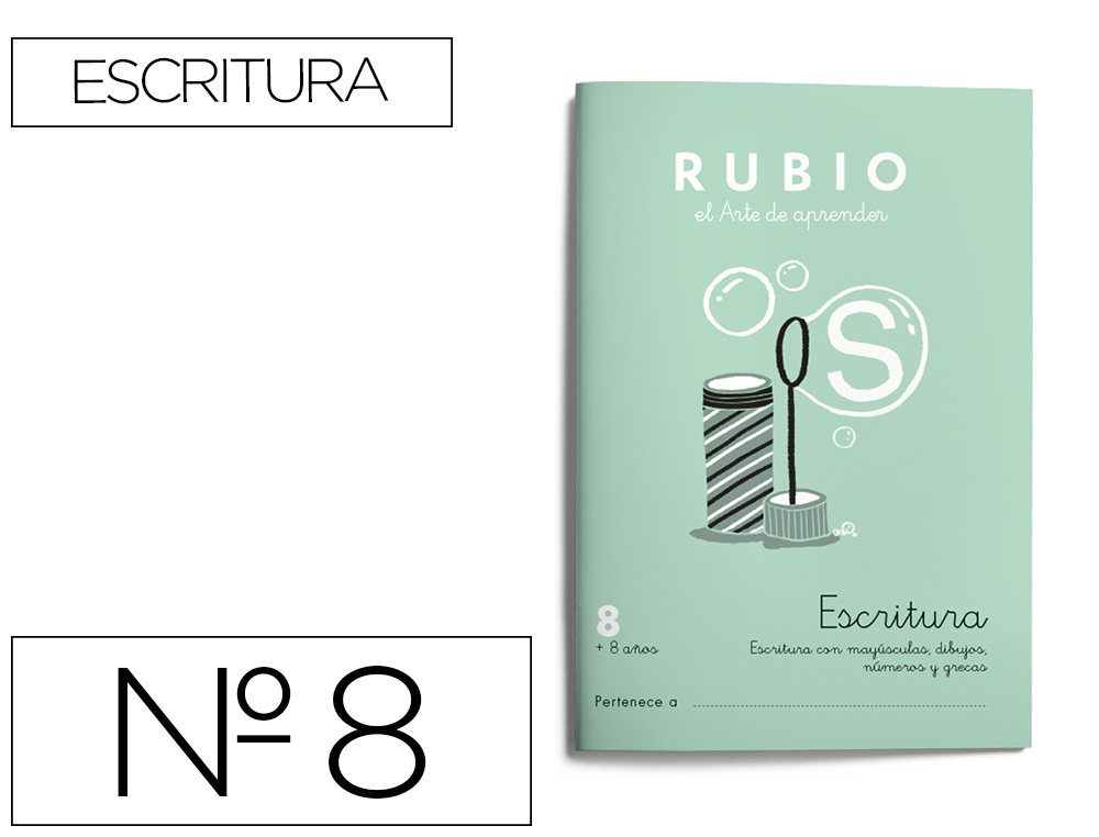 CUADERNO RUBIO CALIGRAFIA N 8