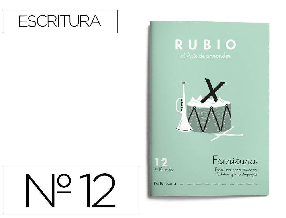 CUADERNO RUBIO CALIGRAFIA N 12