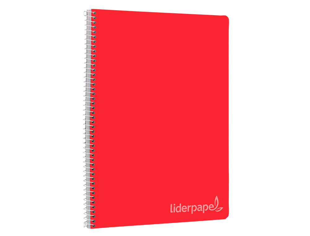 CUADERNO ESPIRAL LIDERPAPEL FOLIO WITTY TAPA DURA 80H 75GR CUADRO 4MM CON MARGEN COLORES SURTIDOS