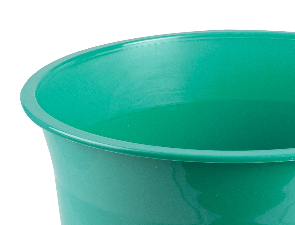 PAPELERA PLASTICO LIDERPAPEL MENTA OPACO 13 LITROS 275X285 MM