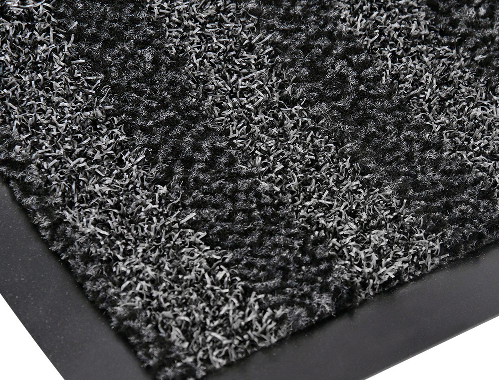 ALFOMBRA PARA SUELO Q-CONNECT PREMIUM PARA INTERIORES ANTIDESLIZANTE FIBRA POLIPROPILENO Y FIELTRO GRIS 90X150 CM