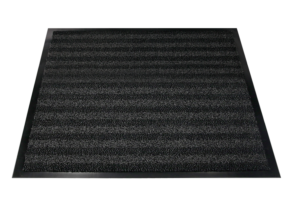 ALFOMBRA PARA SUELO Q-CONNECT PREMIUM PARA INTERIORES ANTIDESLIZANTE FIBRA POLIPROPILENO Y FIELTRO GRIS 90X150 CM