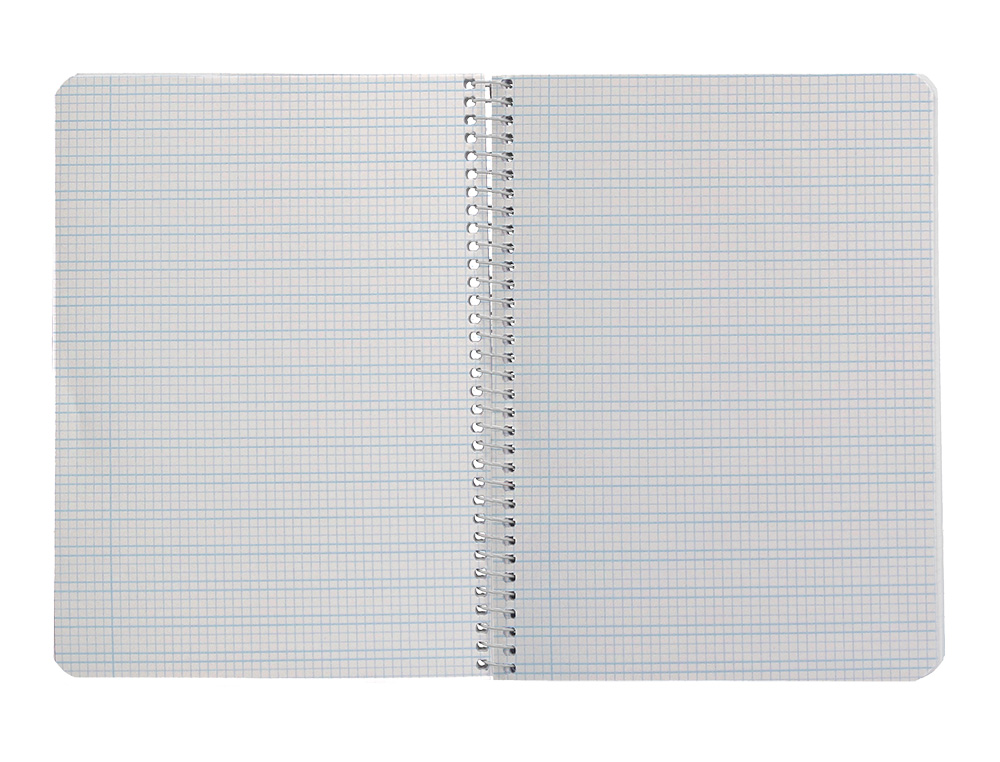 CUADERNO ESPIRAL LIDERPAPEL A5 PAUTAGUIA TAPA BLANDA 40H 75 GR CUADRO PAUTADO 3MM COLOR LILA
