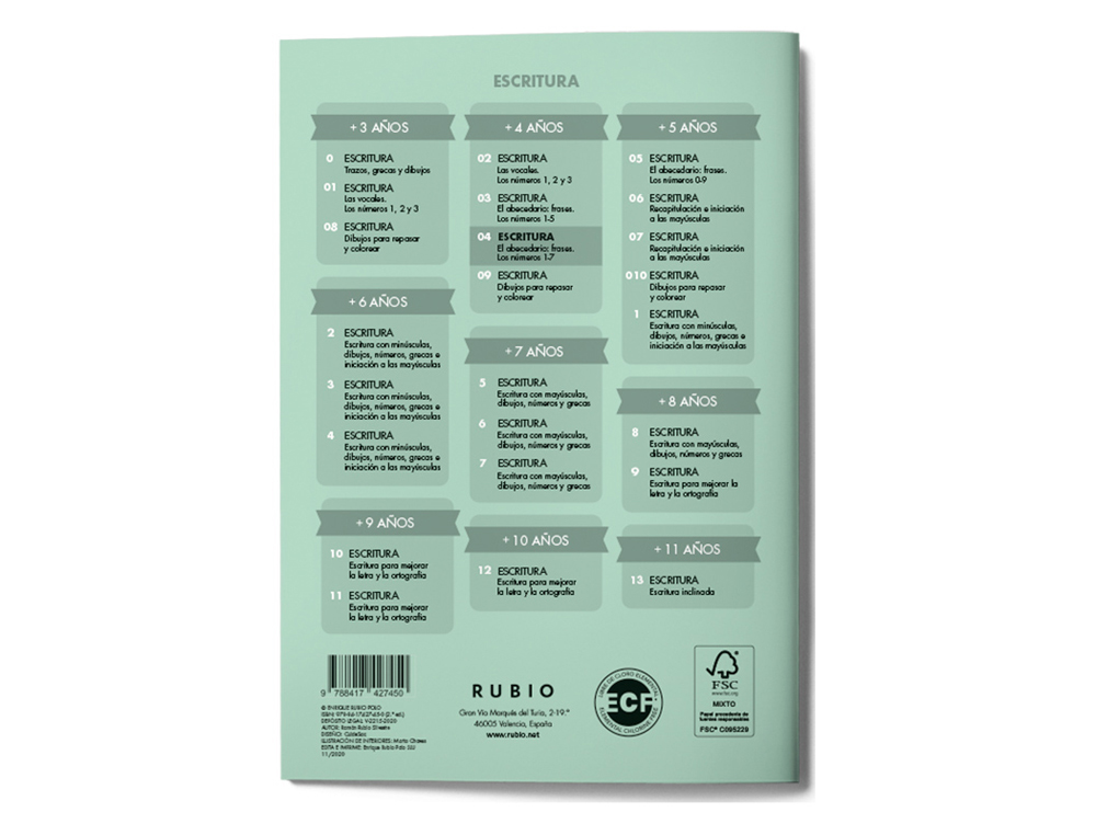 CUADERNO RUBIO CALIGRAFIA N 04