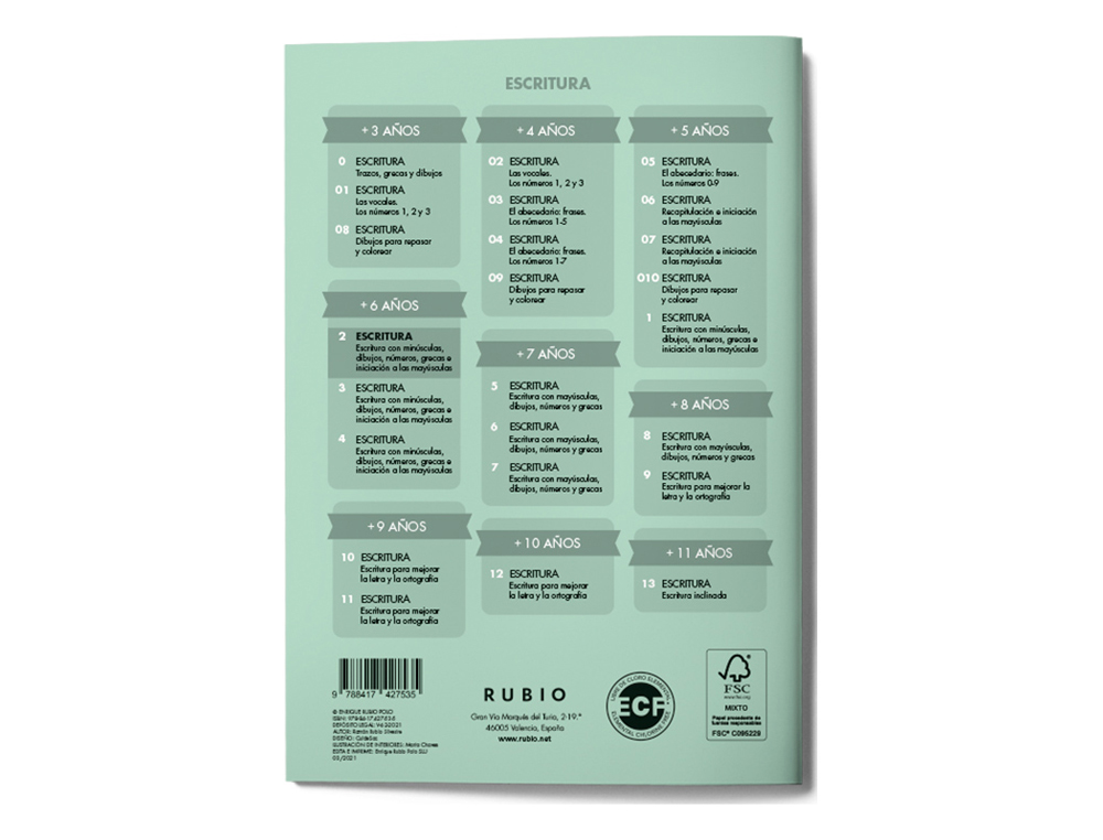 CUADERNO RUBIO CALIGRAFIA N 2