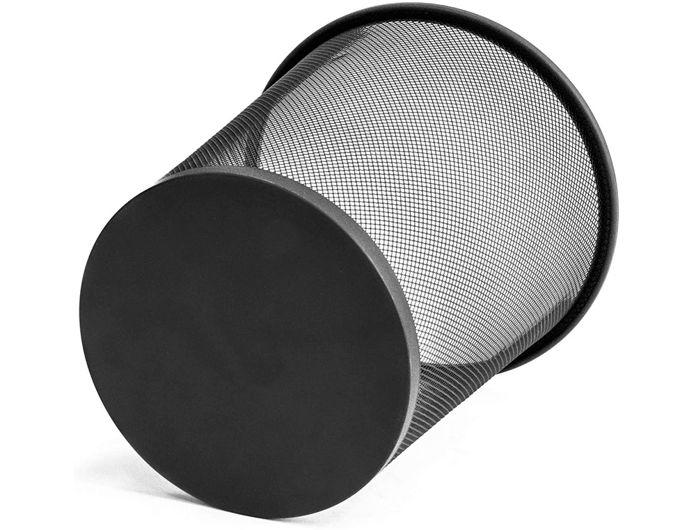 PAPELERA METALICA Q-CONNECT REJILLA NEGRA 190X260X235 MM