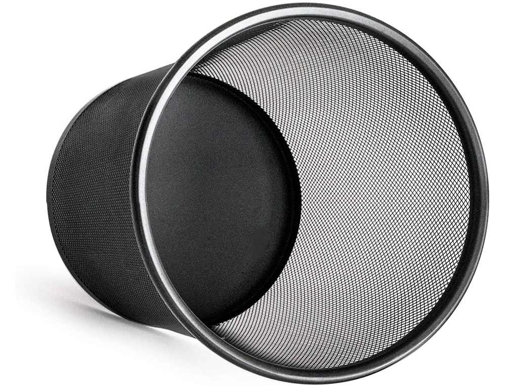 PAPELERA METALICA Q-CONNECT REJILLA NEGRA 190X260X235 MM