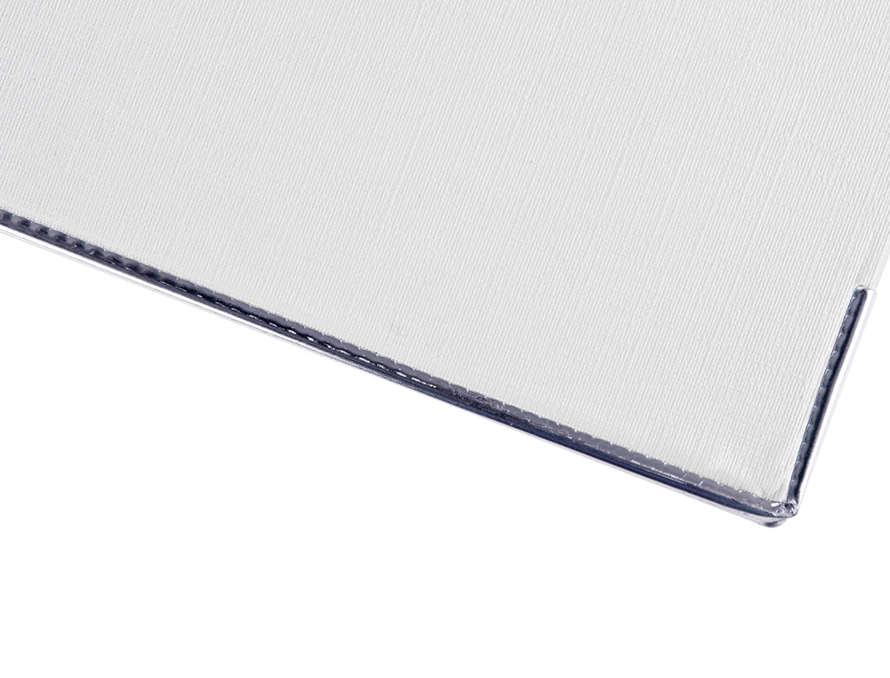 ARCHIVADOR DE PALANCA LIDERPAPEL FOLIO DOCUMENTA FORRADO PVC CON RADO LOMO 52 MM BLANCO COMPRESOR METALICO