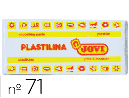 PLASTILINA JOVI 71 BLANCO UNIDAD TAMAO MEDIANO